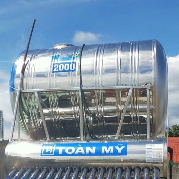 Bồn inox Toàn Mỹ 2.000 lít ngang