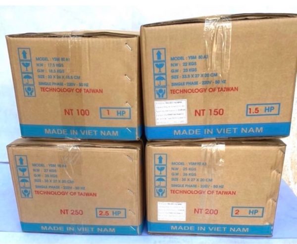 Đóng gói motor VTC model NT100 NT150 NT200 NT250