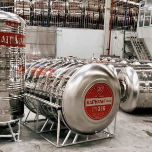 Bồn Inox Đại Thành 2000 lít ngang Vigo