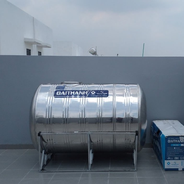 Bồn inox Đại Thành 2000 lít ngang