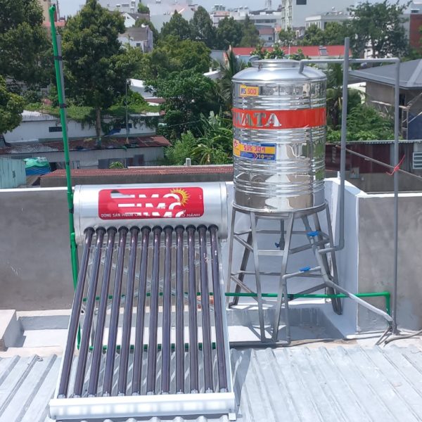Nhận làm Bồn inox Hwata 500 lít đứng chân cao 1m