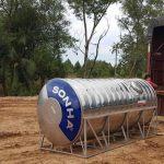 Bồn inox Sơn Hà 5000L ngang