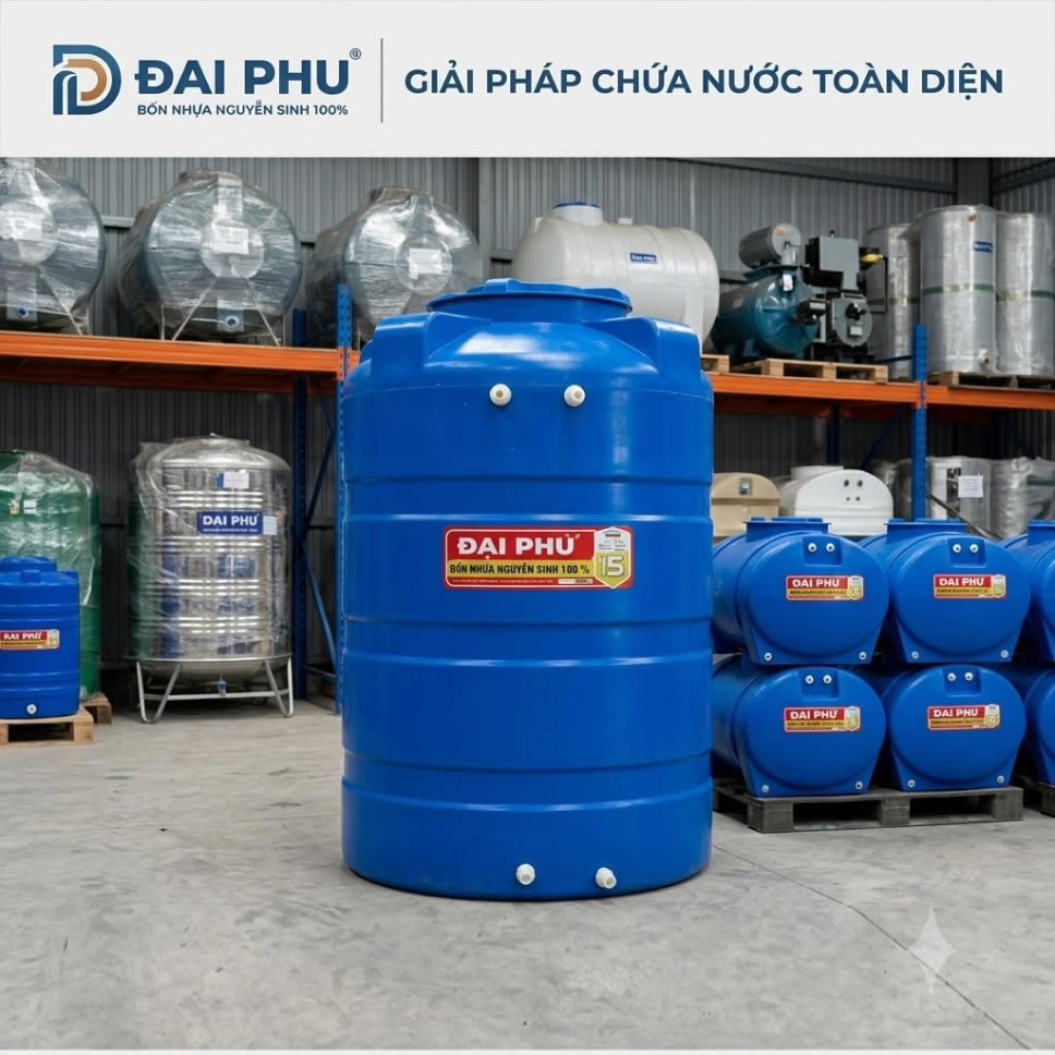 Bồn Nhựa Đại Phú 300L đứng