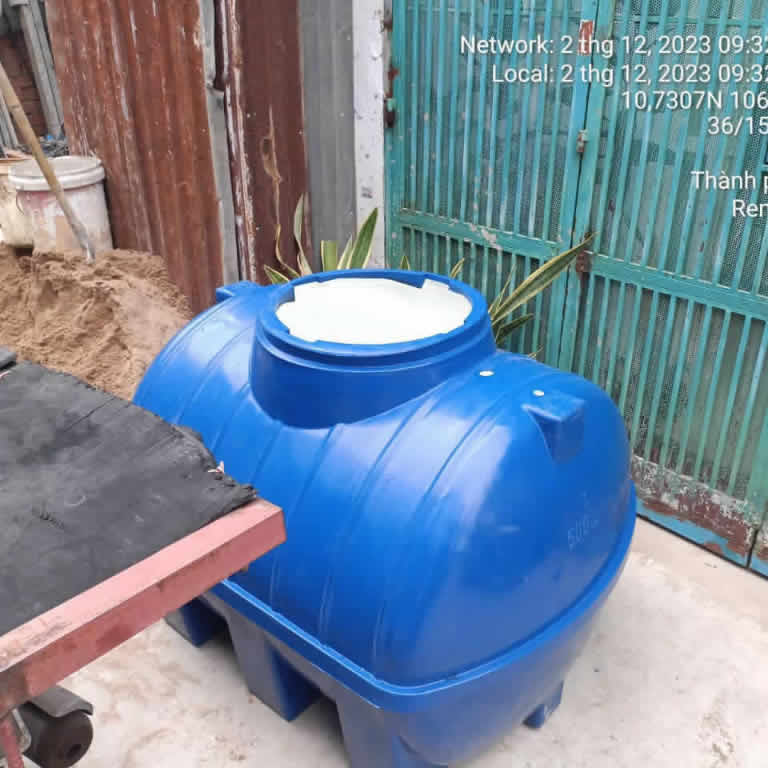 Bồn Nhựa Đại Thành 500L nằm THM