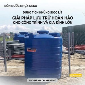 Bồn Nhựa Deko 5000L đứng
