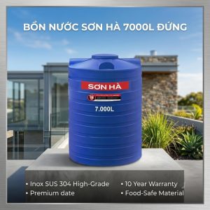 Bồn Nhựa Sơn Hà 7000L đứng