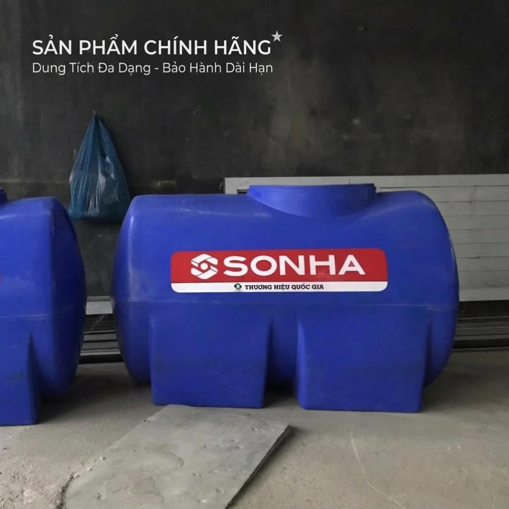 Bồn Nhựa Sơn Hà 1000L ngang