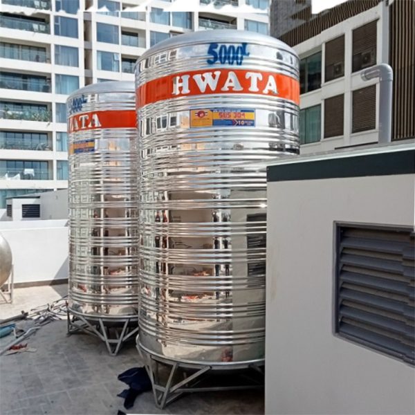 Bồn nước inox 5000L đứng Hwata