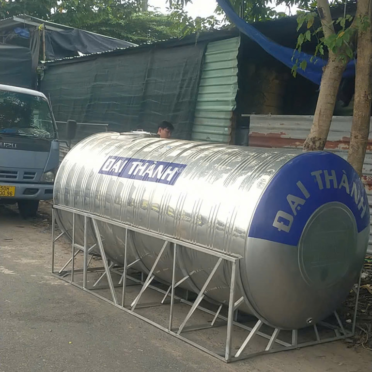 Bồn inox Đại Thành 5000 lít ngang