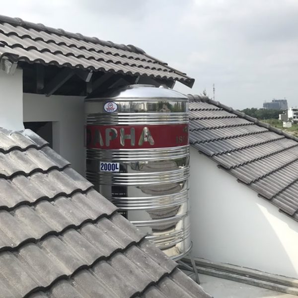 Bồn inox Dapha 2000 lít đứng