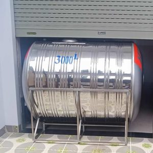 Bồn nước inox 3000L ngang Hwata