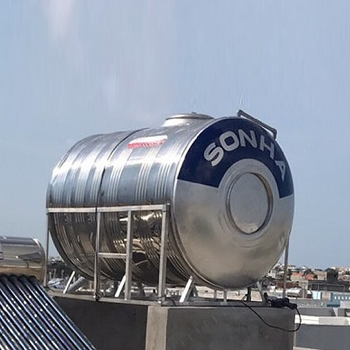 Bồn inox Sơn Hà 2000L ngang