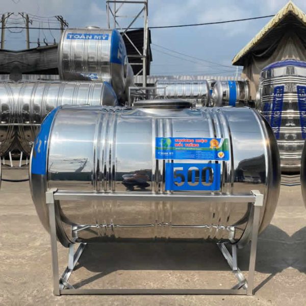 Bồn nước inox 500L ngang Toàn Mỹ