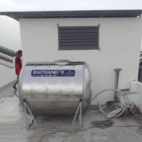 Kích thước bồn nước inox 1500l ngang Đại Thành