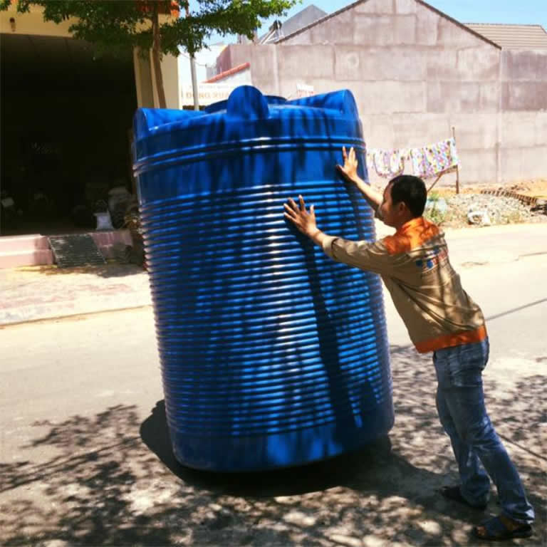 Kích thước Bồn Nhựa 2000l đứng Đại Thành thế hệ mới.