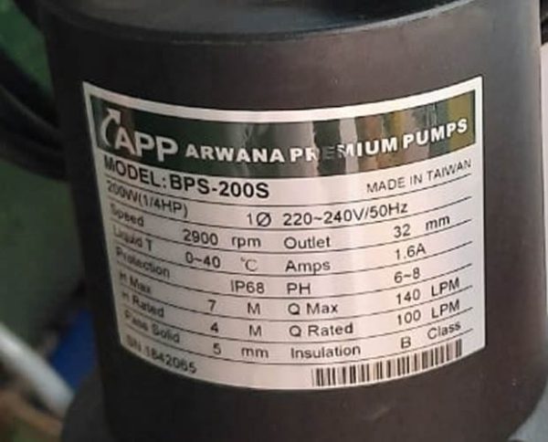 TSKT Máy bơm nước biển 200w APP BPS-200S