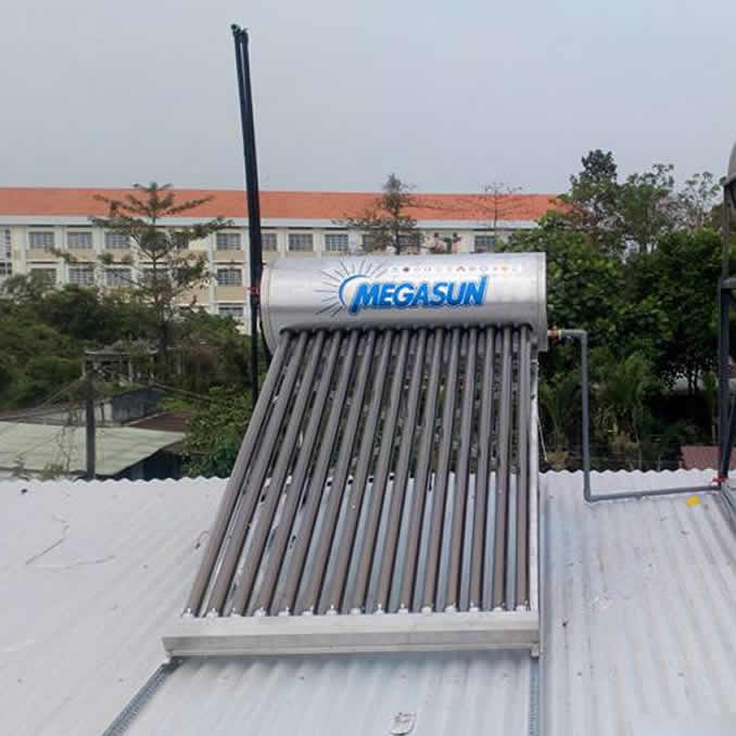 Máy nước nóng mặt trời 150L Megasun KAS SUPER