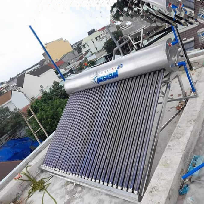 Máy nước nóng mặt trời 300L Megasun KAS SUPER