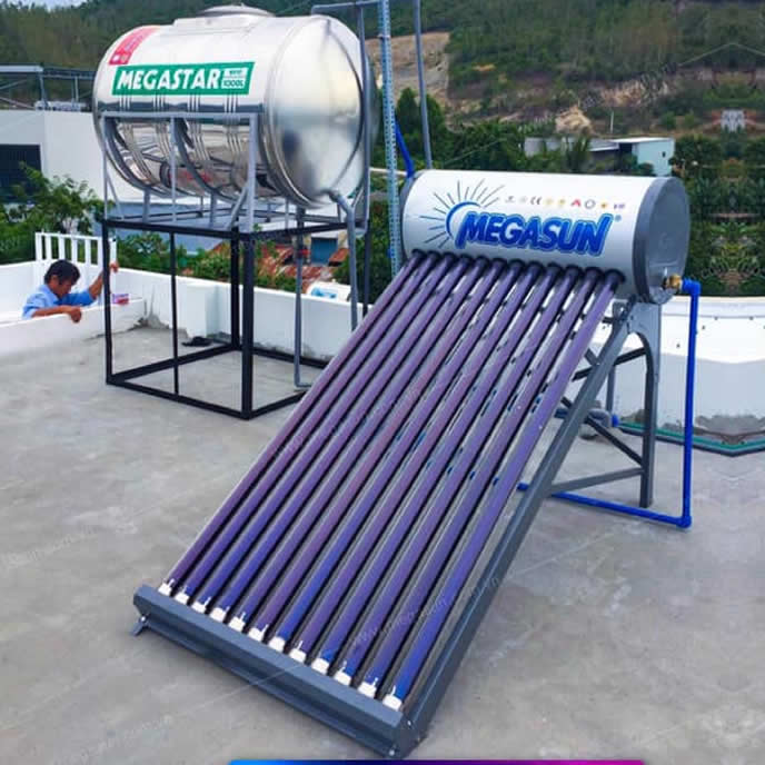 Máy nước nóng năng lượng mặt trời 120 lít Megasun KAE