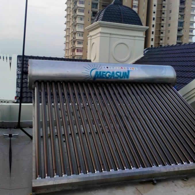 Máy nước nóng năng lượng mặt trời 300 lít Megasun KAS SUPER