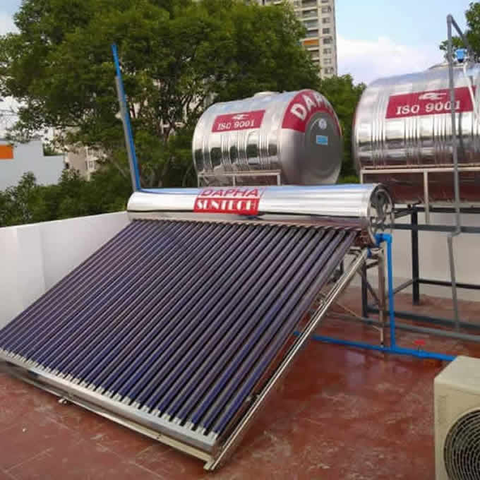 Máy nước nóng năng lượng mặt trời 260 lít Dapha