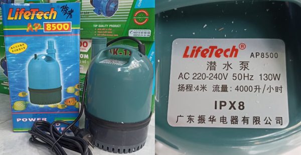 Máy bơm bể cá Lifetech AP8500