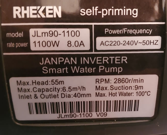 TSKT Máy bơm nước 1.5Hp RHEKEN JLM 1100