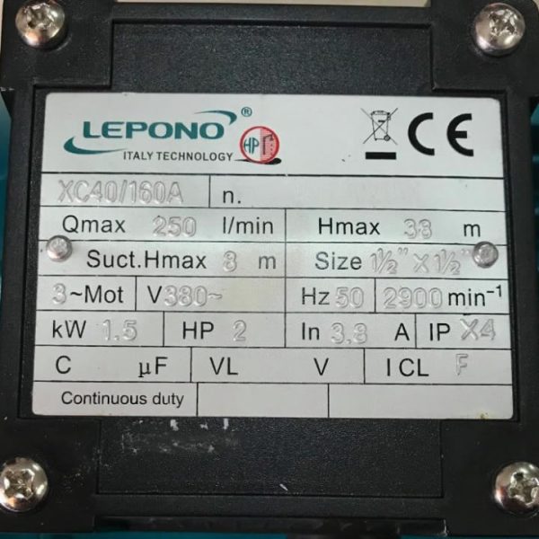 TSKT Máy bơm Lepono XCm 40/160A
