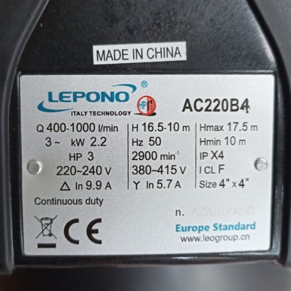 TSKT Máy bơm Lepono ACm220B4