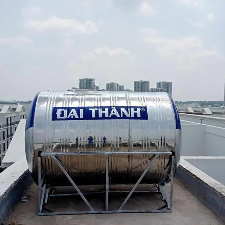 Kích thước Bồn inox Đại Thành 3.000 lít ngang