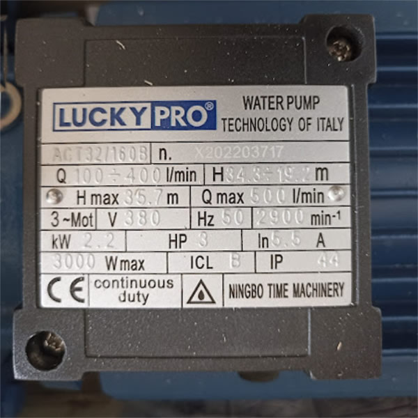 TSKT Máy bơm nước Lucky Pro 3Hp ACT 32-160B
