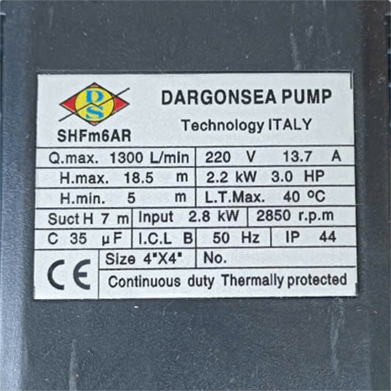 TSKT Motor máy bơm nước Dragonsea Pump SHFm-6AR