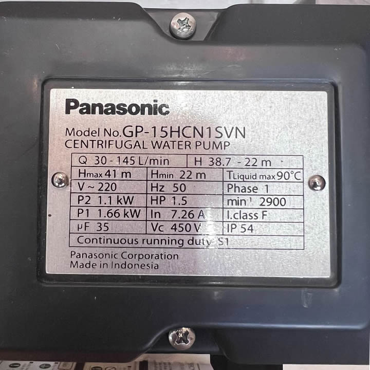 TSKT Máy bơm Panasonic 1.5Hp GP-15HCN1N