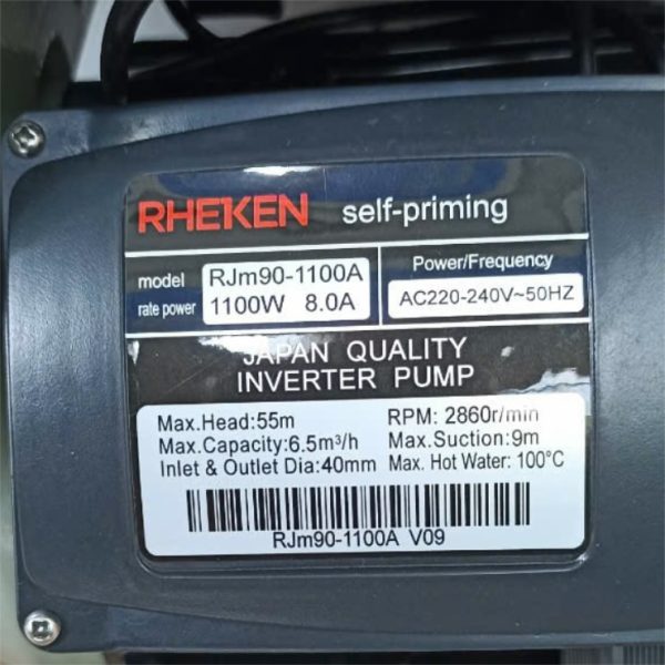 TSKT máy bơm nước Rheken RJm90-1100A