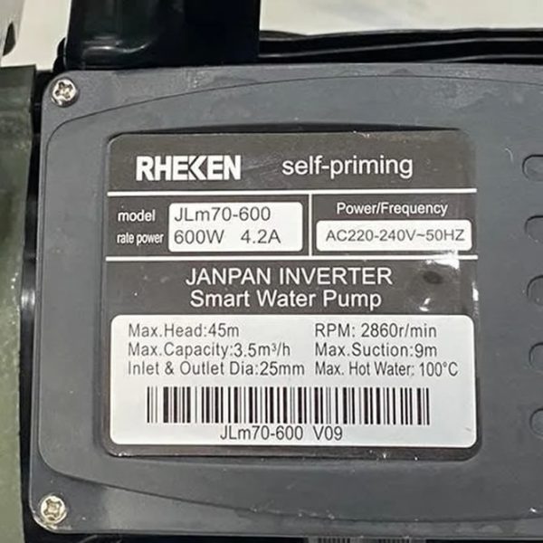 TSKT Máy bơm đẩy cao 600w RHEKEN JLM-600
