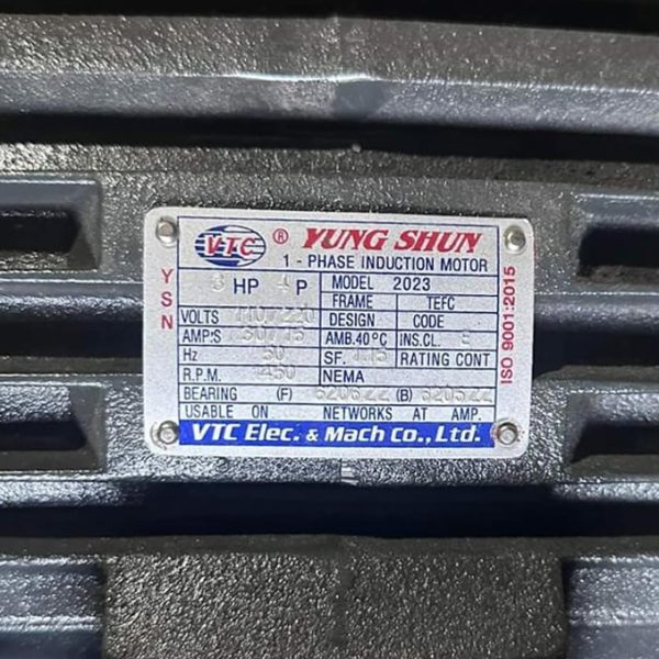 TSKT Motor VTC 3 ngựa 1 pha tua 1.450