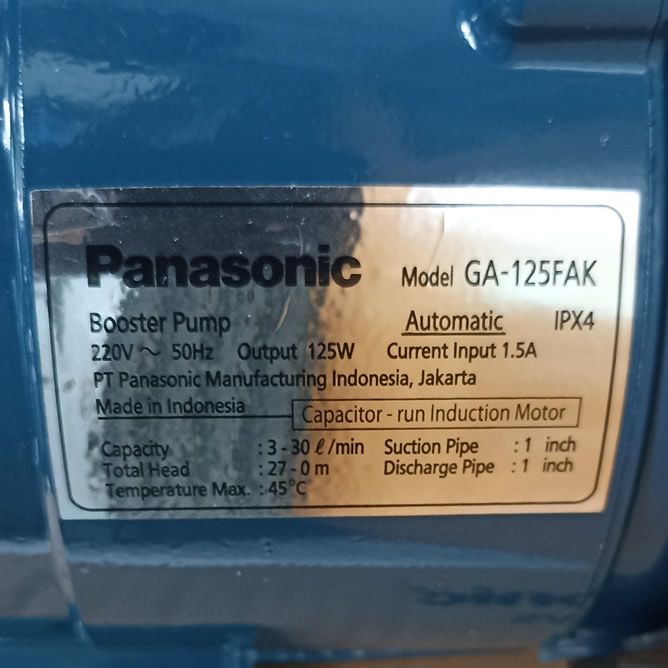 TSKT Máy bơm tăng áp điện tử Panasonic 125W