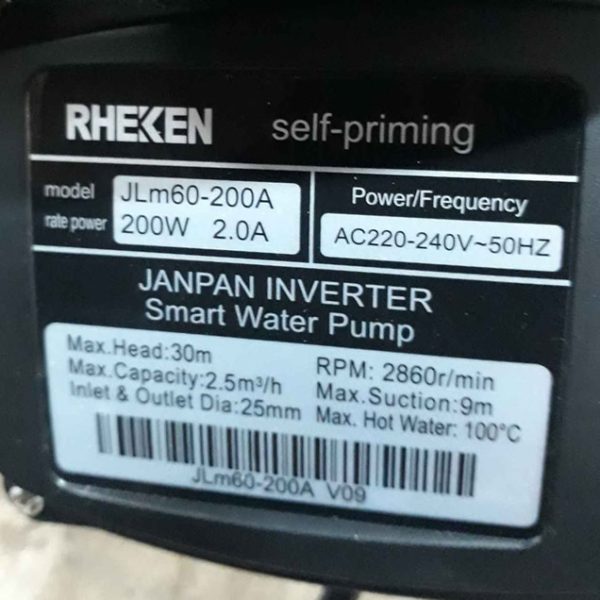 TSKT Máy bơm nước 200W RHEKEN JLM 200A