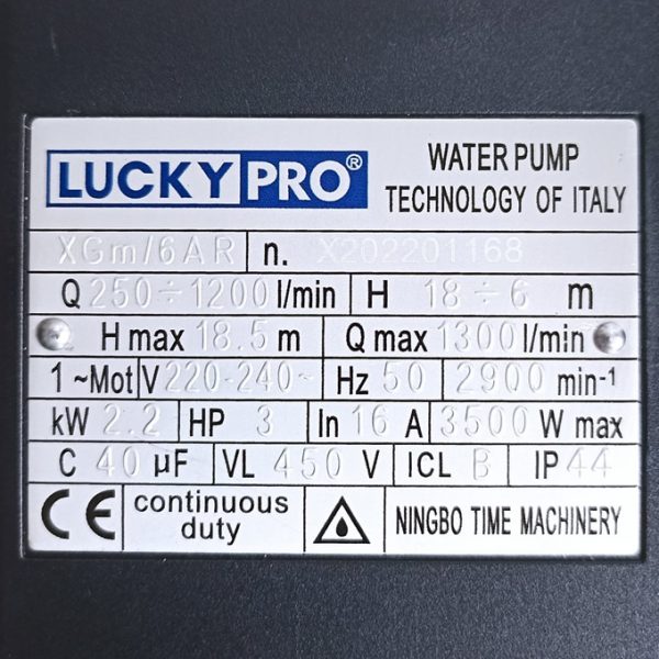 TSKT Máy bơm Lucky Pro XGm/6AR