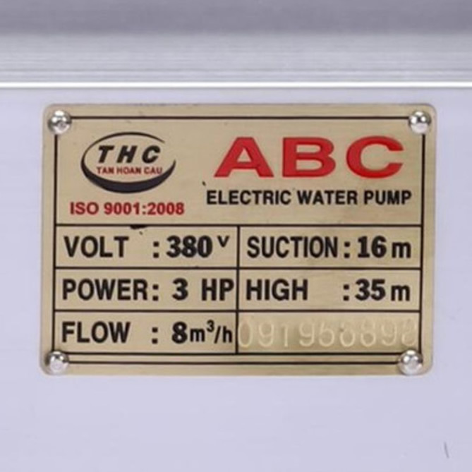 TSKT Máy bơm giếng 3Hp Tân Hoàn Cầu ABC-2200
