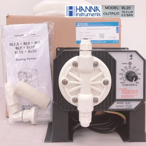 Máy bơm định lượng hóa chất Hanna BL20