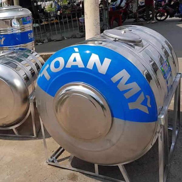 Bồn inox Toàn Mỹ 1000 lít ngang