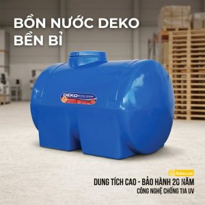 Bồn Nhựa DEKO 1000L ngang