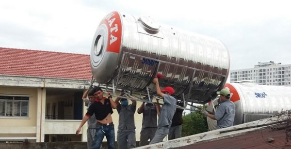 Bồn inox Hwata 5000 lít ngang