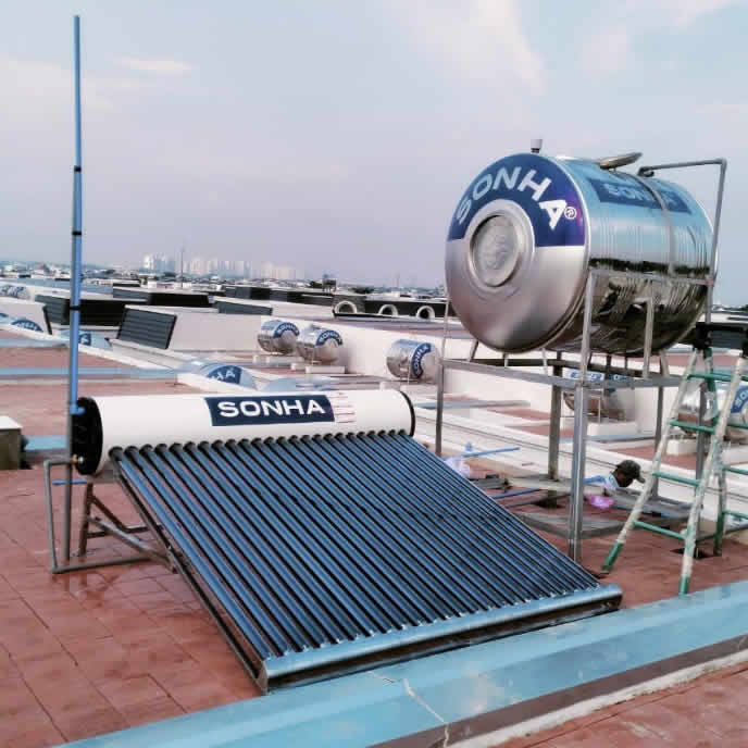 Máy nước nóng Năng Lượng mặt trời Sơn Hà 240 Lít Eco