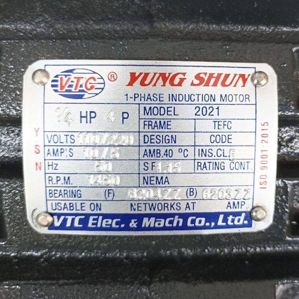 TSKT Motor VTC 1/4Hp tua 1450