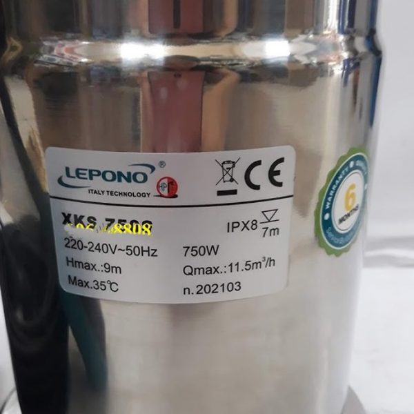 TSKT Máy bơm nước thải 1Hp Lepono XKS750S