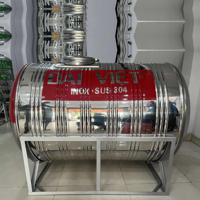 Bồn nước inox Đại Việt 1.000 lít ngang