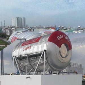 Bồn inox Đại Việt 2000 lít ngang