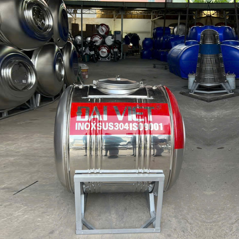 Bồn nước inox 350L ngang Đại Việt